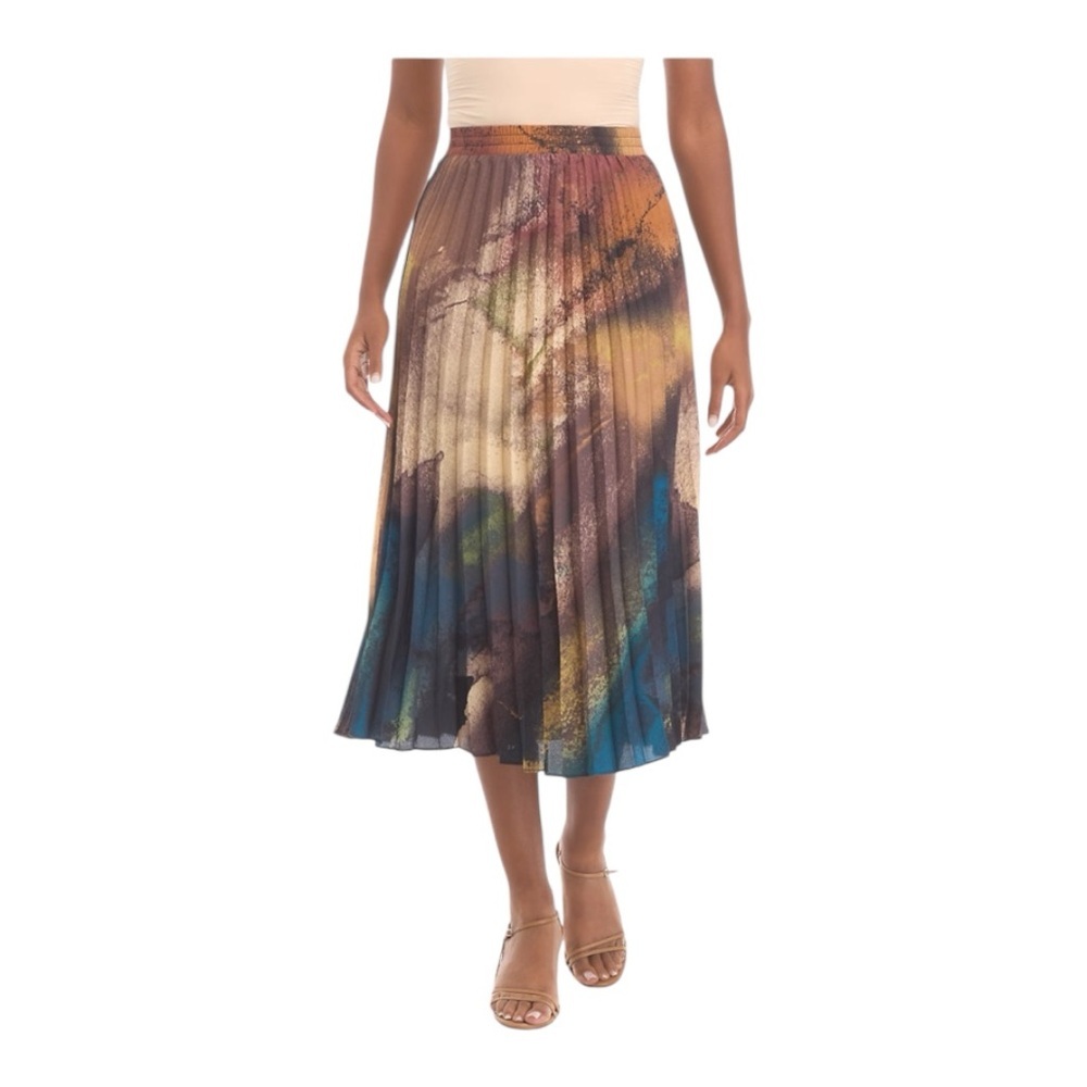 NWT Single Thread Pleated Midi Skirt